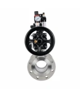 Кран шаровой DN.ru BV3232P(2pc)-FP-F-ISO-H WDVF Ду100 Ру16 полнопроходной, фланцевый, корпус - нержавеющая сталь 316, уплотнение - PTFE, с пневмоприводом PA-DA-105-1, пневмораспределителем 4M310-08 AC220V, БКВ APL-210N и БПВ AFC2000