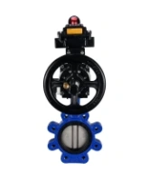 Затвор дисковый поворотный DN.ru WBV1631N-2W-Fb-H Ду150 Ру16 LUG корпус - чугун QT450, диск - нержавеющая сталь 304, уплотнение - NBR, с пневмоприводом PA-DA-105-1, пневмораспределителем 4M310-08 DC24V и БКВ APL-410N EX