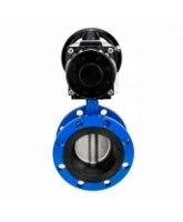 Затвор дисковый поворотный DN.ru WBV1331E-2W-F-H Ду50 Ру16 фланцевый, корпус - чугун GGG40, диск - нержавеющая сталь 304, уплотнение - EPDM, с пневмоприводом DN.ru PA-DA-105-1