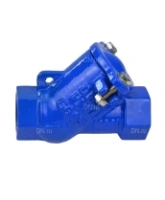Клапан обратный DN.ru VCB1433N-T 2″ Ду50 Ру16 муфтовый, шаровой, корпус - чугун, шар - сталь+NBR, уплотнение - NBR
