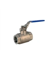 Кран шаровой DN.ru BV3232P(2pc)-FP-T-H Ду20 Ру140 полнопроходной двухходовой, нержавеющая сталь 316, внутренняя резьба, уплотнение - PTFE, ручка-рычаг