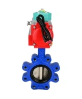 Затвор дисковый поворотный DN.ru WBV1616E-2W-Fb-H Ду125 Ру16 LUG корпус - чугун QT450, диск - чугун QT450, уплотнение - EPDM, с пневмоприводом PA-DA-105 и магнитным переключателем ALS200D