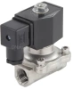 Клапан электромагнитный DN.ru VS231-VT-NC-24VDC 1/2″ Ду15 Ру7, соленоидный двухходовой, корпус - нержавеющая сталь 304, уплотнение - Viton, резьбовой, нормально-закрытый, прямого действия, катушка - 24В