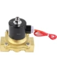 Клапан электромагнитный DN.ru VS100-ET-NC-220VAC 1″ Ду25 Ру10, соленоидный двухходовой, корпус - латунь, уплотнение - EPDM, резьбовой, нормально-закрытый, прямого действия, катушка - 220В