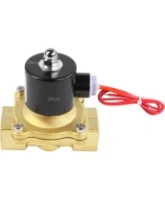 Клапан электромагнитный DN.ru VS100-ET-NC-220VAC 1″ Ду25 Ру10, соленоидный двухходовой, корпус - латунь, уплотнение - EPDM, резьбовой, нормально-закрытый, прямого действия, катушка - 220В