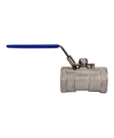 Кран шаровой DN.ru 3/8″ Ду10 Ру63 WDVF неполнопроходной, резьбовой, корпус - нержавеющая сталь AISI 316, уплотнение - PTFE, с рукояткой (BV3232P-SP-T-H)
