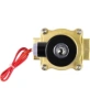 Клапан электромагнитный DN.ru VS100-ET-NC-220VAC 1″ Ду25 Ру10, соленоидный двухходовой, корпус - латунь, уплотнение - EPDM, резьбовой, нормально-закрытый, прямого действия, катушка - 220В