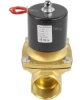 Клапан электромагнитный DN.ru VS100-NT-NC-24VAC 1 1/2″ Ду40 Ру10 прямого действия двухходовой, корпус - латунь, присоединение - внутренняя резьба, уплотнение - NBR, нормально-закрытый, катушка - 24 В AC