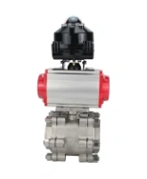 Кран шаровой DN.ru BV3232P(3pc)-FP-SW-ISO-H Ду65 Ру63 полнопроходной, корпус - нержавеющая сталь SS316, под приварку, с пневмоприводом PA-SA-130, БКВ APL-510N EX