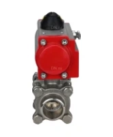 Кран шаровой DN.ru BV3232P(3pc)-FP-W-ISO-H Ду65 Ру25 полнопроходной двухходовой, нержавеющая сталь SS316, под приварку, уплотнение - PTFE, с пневмоприводом DN.ru PA-DA-83 двойного действия