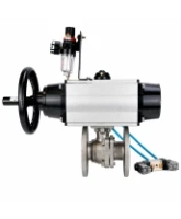 Кран шаровой DN.ru BV3232P(2pc)-FP-F-ISO-H WDVF Ду100 Ру16 полнопроходной, фланцевый, корпус - нержавеющая сталь 316, уплотнение - PTFE, с пневмоприводом PA-DA-105-1, пневмораспределителем 4V320-08 AC220V и БПВ AFC2000
