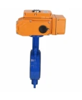 Затвор дисковый поворотный DN.ru WBV1413E-2W-Fb-H Ду100 Ру16, корпус - чугун GGG50, диск - чугун GGG40, уплотнение - EPDM, с электроприводом DN.ru QT-N-010EM-B1-220VAC-У1 220В (0-10В) HARK