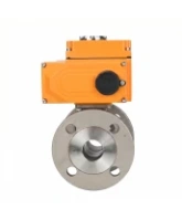 Кран шаровой DN.ru BV3232P(2pc)-FP-F-ISO-H Ду50 Ру16 полнопроходной фланцевый, корпус - нержавеющая сталь 316, уплотнение - PTFE, с электроприводом DN.ru QT-N-008EM-O1-24VDC-У1 HARK