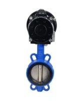 Затвор дисковый поворотный DN.ru WBV1413E-2W-Fb-H Ду150 Ру16, межфланцевый, корпус - чугун GGG50, диск - чугун GGG40, уплотнение - EPDM, с пневмоприводом DN.ru PA-DA-105-1