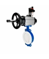 Затвор дисковый поворотный DN.ru WBV3434Pf-2W-Fb-R Ду200 Ру16, корпус - углеродистая сталь WCB, диск - углеродистая сталь WCB, футерованный PTFE, уплотнение - PTFE, с пневмоприводом PA-DA-105-1, пневмораспределителем 4M310-08 AC220V и БПВ AFC2000