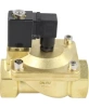 Клапан электромагнитный DN.ru VS400-ET-NC-24VDC 1 1/2″ Ду40 Ру16, соленоидный двухходовой, корпус - латунь, уплотнение - EPDM, резьбовой, нормально-закрытый, пилотный, катушка - 24В