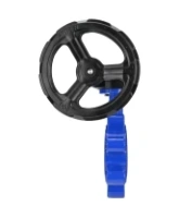Затвор дисковый поворотный DN.ru WBV1631N-2W-Fb-H Ду150 Ру16 LUG межфланцевый, корпус - чугун QT450, диск - нержавеющая сталь AISI 304, уплотнение - NBR, с редуктором HAM RQN2-300Z-T37