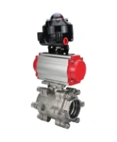 Кран шаровой DN.ru BV3232P(3pc)-FP-SW-ISO-H Ду65 Ру63 полнопроходной, корпус - нержавеющая сталь SS316, под приварку, с пневмоприводом PA-SA-130, БКВ APL-510N EX