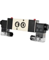 Пневмораспределитель DN.ru 4M320-08 AC220V 1/4″ бистабильный, пятиканальный, с двусторонним ЭМУ для четвертьоборотных пневмоприводов (на корпус)