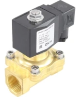 Клапан электромагнитный DN.ru VS200-ET-NC-220VAC 3/4″ Ду20 Ру10, соленоидный двухходовой, корпус - латунь, уплотнение - EPDM, резьбовой, нормально-закрытый, прямого действия, катушка - 220В