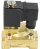 Клапан электромагнитный DN.ru VS400-VT-NC-24VDC 1 1/4″ Ду32 Ру16, соленоидный двухходовой, корпус - латунь, уплотнение - Viton, резьбовой, нормально-закрытый, пилотный, катушка - 24В