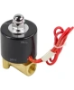 Клапан электромагнитный DN.ru VS100-ET-NC-24VDC 1/4″ Ду8 Ру10, соленоидный двухходовой, корпус - латунь, уплотнение - EPDM, резьбовой, нормально-закрытый, прямого действия, катушка - 24В
