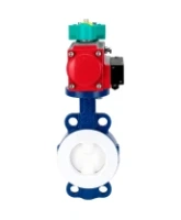 Затвор дисковый поворотный DN.ru WBV3434Pf-2W-Fb-R Ду200 Ру16 корпус - углеродистая сталь WCB, диск - углеродистая сталь WCB, футерованный PTFE, уплотнение - PTFE, с PA-DA-105, 4M310-08 AC220V и ALS200D