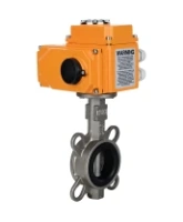 Затвор дисковый поворотный DN.ru WBV3131V-2W-Fb-H Ду125 Ру16 межфланцевый, корпус - нержавеющая сталь 304, диск - нержавеющая сталь 304, уплотнение - VITON, с электроприводом QT-N-015EM-O1-220VAC-У1 220В HARK