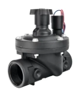 Клапан электромагнитный DN.ru VS1141-NT-NC-24VDC 1 1/2″ Ду40 Ру10 соленоидный двухходовой пилотного действия, корпус - пластик PA66, уплотнение - NBR, внутренняя резьба, нормально закрытый (НЗ), катушка 24В DC