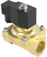 Клапан электромагнитный DN.ru VS200-ET-NC-220VAC 1″ Ду25 Ру10, соленоидный двухходовой, корпус - латунь, уплотнение - EPDM, резьбовой, нормально-закрытый, прямого действия, катушка - 220В