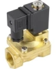 Клапан электромагнитный DN.ru VS400-VT-NC-24VDC 1 1/4″ Ду32 Ру16, соленоидный двухходовой, корпус - латунь, уплотнение - Viton, резьбовой, нормально-закрытый, пилотный, катушка - 24В