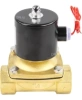 Клапан электромагнитный DN.ru VS100-ET-NC-24VAC 1 1/4″ Ду32 Ру10 прямого действия двухходовой, корпус - латунь, присоединение - внутренняя резьба, уплотнение - EPDM, нормально-закрытый, катушка - 24 В AC