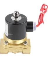 Клапан электромагнитный DN.ru VS100-ET-NC-24VAC 3/4″ Ду20 Ру10 прямого действия двухходовой, корпус - латунь, присоединение - внутренняя резьба, уплотнение - EPDM, нормально-закрытый, катушка - 24 В AC