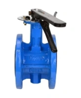 Затвор дисковый поворотный DN.ru WBV1313E-2W-F-H Ду100 Ру16 фланцевый, корпус - чугун GGG40, диск - чугун GGG40, уплотнение - EPDM, с рукояткой, с ISO-фланцем F07, квадрат штока 11х11
