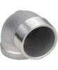 Отвод (уголок) DN.ru ВР-НР-304 3/8″ Ду10 Ру16 угол 90°, корпус - нержавеющая сталь 304, присоединение - внутренняя / наружная резьба