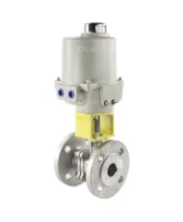Кран шаровой DN.ru BV3232P(2pc)-FP-F-ISO-H Ду50 Ру40 полнопроходной двухходовой, нержавеющая сталь 316, фланцевый, уплотнение - PTFE, с электроприводом ГЗ-ОФВ-80/21К 220В
