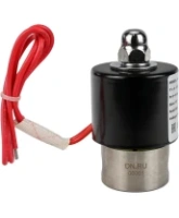 Клапан электромагнитный DN.ru VS131-ET-NC-220VAC 1/4″ Ду8 Ру10, соленоидный двухходовой, корпус - нержавеющая сталь 304, уплотнение - EPDM, резьбовой, нормально-закрытый, прямого действия, катушка - 220В