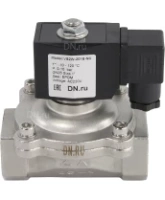 Клапан электромагнитный DN.ru VS231-ET-NC-220VAC 1″ Ду25 Ру10, соленоидный двухходовой, корпус - нержавеющая сталь 304, уплотнение - EPDM, резьбовой, нормально-закрытый, прямого действия, катушка - 220В