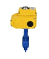 Затвор дисковый поворотный DN.ru WBV3432N-2W-Fb-H Ду300 Ру16, корпус - углеродистая сталь WCB, диск - нержавеющая сталь 316L, уплотнение - NBR, с электроприводом DN.ru QT-N-060EM-O1-220VAC-У1 220В