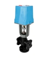 Клапан запорно-регулирующий DN.ru VSR1-13V-PED-F Ду100 Ру16 Kv150м3/ч, односедельный, фланцевый, корпус - чугун EN-JS1025, уплотнение - фторкаучук (Viton, FPM) с электроприводом XCK220-3000 AC220В