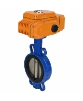 Затвор дисковый поворотный DN.ru WBV1413E-2W-Fb-H Ду100 Ру16, корпус - чугун GGG50, диск - чугун GGG40, уплотнение - EPDM, с электроприводом DN.ru QT-N-010EM-B1-220VAC-У1 220В (0-10В) HARK
