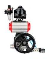Кран шаровой DN.ru BV3232P(3pc)-FP-W-ISO-H LONG Ду65 Ру25 полнопроход., корпус - нерж.сталь 316, уплотнение - PTFE, под приварку, с пн.приводом PA-DA-083, пн.распределителем 4V320-08 AC220V, редуктором MON2-450-T28-ISO, БКВ APL-510N EX и БПВ AFC2000