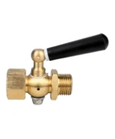 Кран запорный для манометра DN.ru BVPG0000P-3WT-T-H ВР/ВР G1/2″-G1/2″ Ду15 Ру25 трехходовой, резьбовой, корпус - латунь HPb57-3, шар - латунь HPb57-3, уплотнение - PTFE, с рукояткой