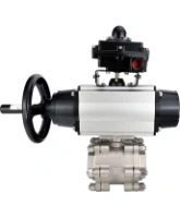Кран шаровой DN.ru BV3232P(3pc)-FP-SW-ISO-H Ду100 Ру63 полнопроходной, корпус - нержавеющая сталь SS316, под приварку, с пневмоприводом PA-DA-105-1, пневмораспределителем 4M310-08 AC220V, БКВ APL-410N EX