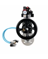 Кран шаровой DN.ru BV3232P(2pc)-FP-F-ISO-H WDVF Ду100 Ру16 полнопроходной, фланцевый, корпус - нержавеющая сталь 316, уплотнение - PTFE, с пневмоприводом PA-DA-105-1, пневмораспределителем 4V320-08 AC220V, БКВ APL-410N EX и БПВ AFC2000