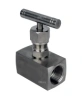 Клапан игольчатый DN.ru VN3232M-T-Ht 1/4″ Ду8 Ру400 резьбовой, корпус - нержавеющая сталь 316, уплотнение - металл, с Т-образной рукояткой