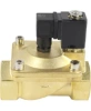 Клапан электромагнитный DN.ru VS400-ET-NC-24VDC 1 1/2″ Ду40 Ру16, соленоидный двухходовой, корпус - латунь, уплотнение - EPDM, резьбовой, нормально-закрытый, пилотный, катушка - 24В