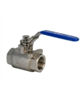 Кран шаровой DN.ru BV3232P(2pc)-FP-T-H Ду20 Ру140 полнопроходной двухходовой, нержавеющая сталь 316, внутренняя резьба, уплотнение - PTFE, ручка-рычаг
