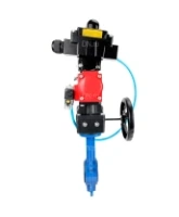 Затвор дисковый поворотный DN.ru WBV1413E-2W-Fb-H Ду40 Ру16, корпус - чугун GGG50, диск - чугун GGG40, EPDM, 9х9, F05, с пневмоприводом PA-DA-052, пневмораспределителем 4M310-08 AC220V, БКВ APL-410N EX, ручным дублером MON1-250-T26-ISO, БПВ AFC2000