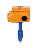 Затвор дисковый поворотный DN.ru WBV1432N-2W-Fb-H Ду100 Ру16, корпус - чугун GGG50, диск - нержавеющая сталь 316L, уплотнение - NBR, с электроприводом DN.ru QT-N-008EM-1-380VAC-У1